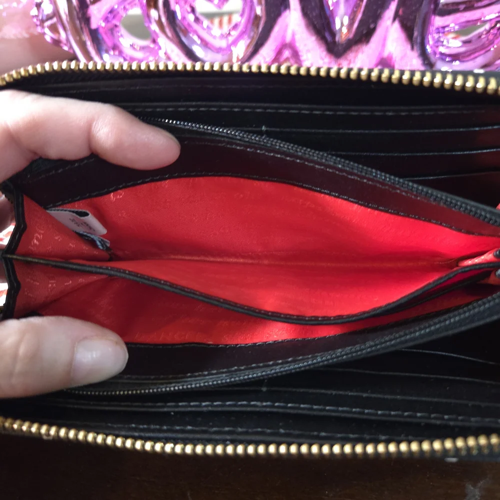 EUC Kate Spade Black/White Polka Dot Wallet - Picture 5 of 7